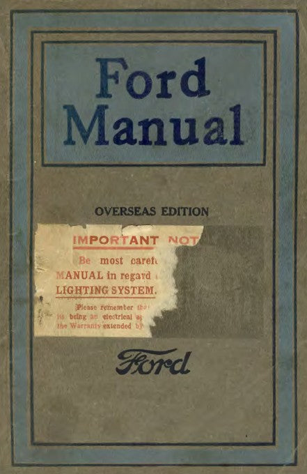 1920 Ford Model T Overseas/Canada
