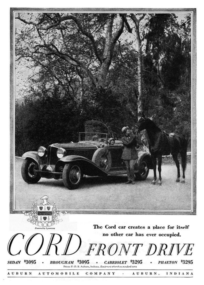 1930 Cord L-29 Cabriolet Advertisement