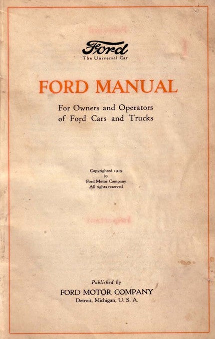 1919 Ford Model T
