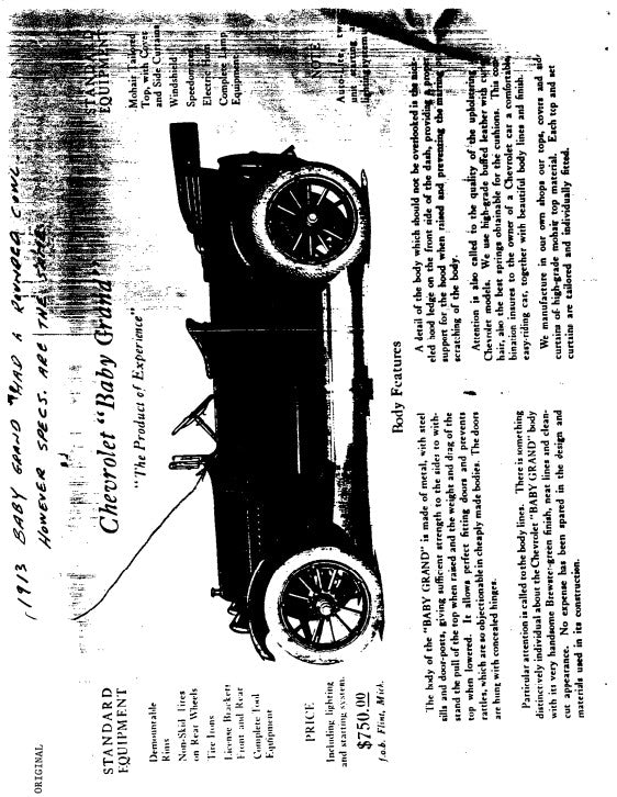 1913 Chevrolet Manual