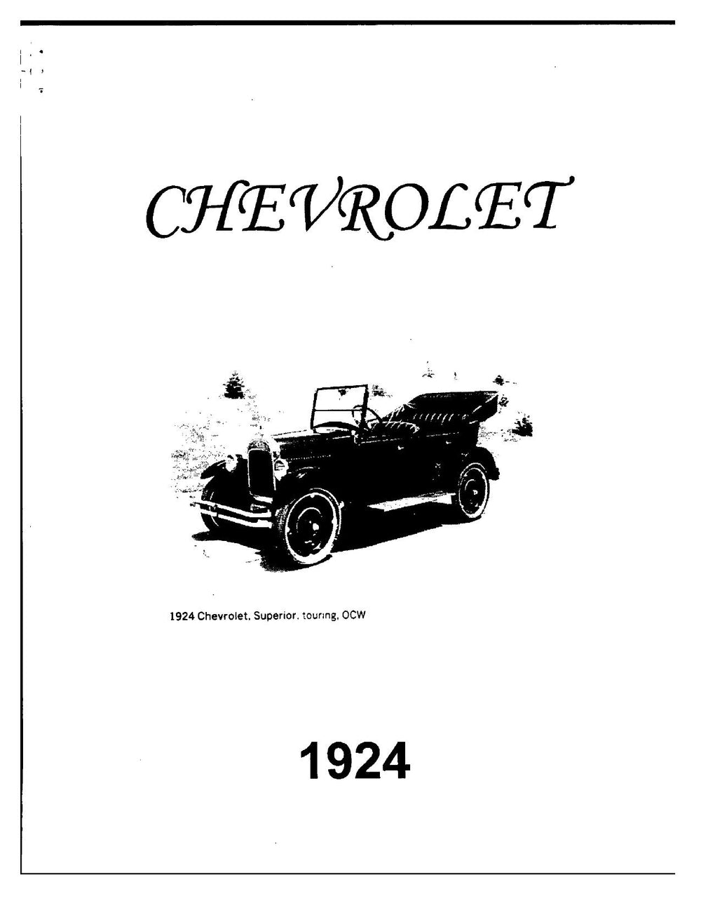 1924 Chevrolet Manual
