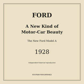 1928 Ford Model A | A New Kind of Motor-Car Beauty | Color Reprint