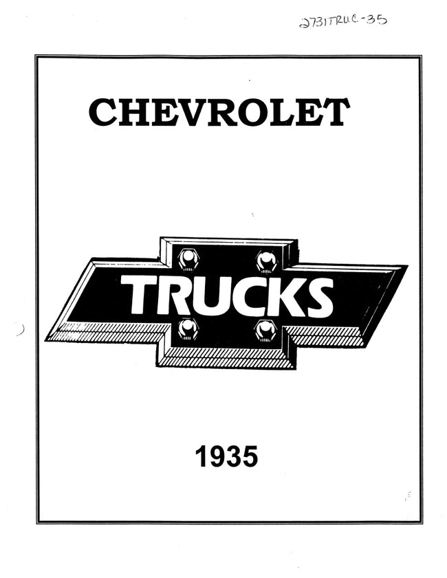 1935 Chevrolet Truck Manual