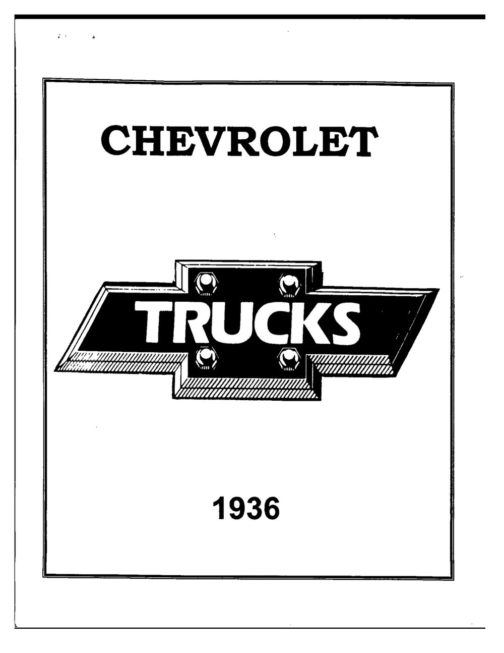 1936 Chevrolet Truck Manual