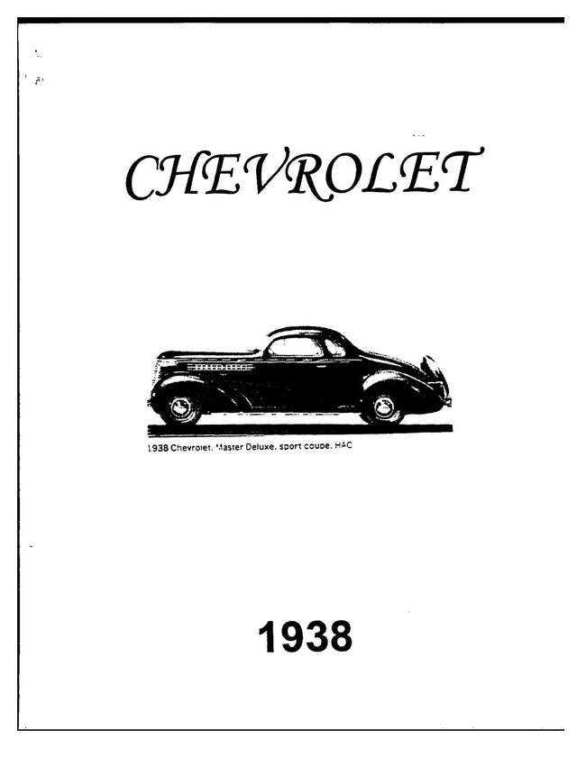 1938 Chevrolet Manual