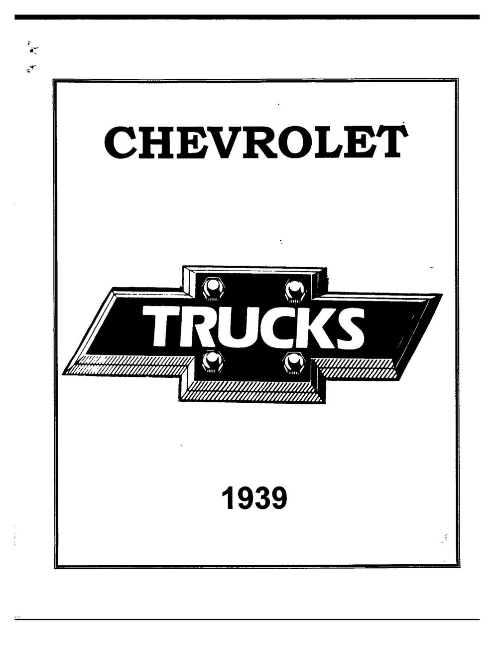 1939 Chevrolet Truck Manual