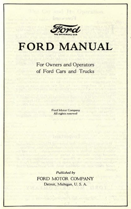 1924 Ford Model T