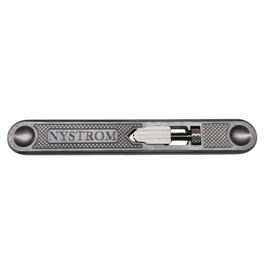Nystrom Mini Tap Wrench - compact precision 5-inch tap wrench for small threading up to 1/4 inch, 4140 steel body
