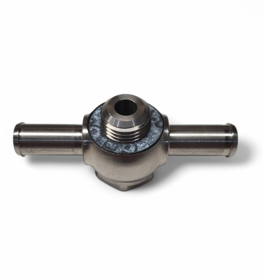 Double Barbed Banjo Fuel Fitting w/ Fuel Pressure -Stromberg 97