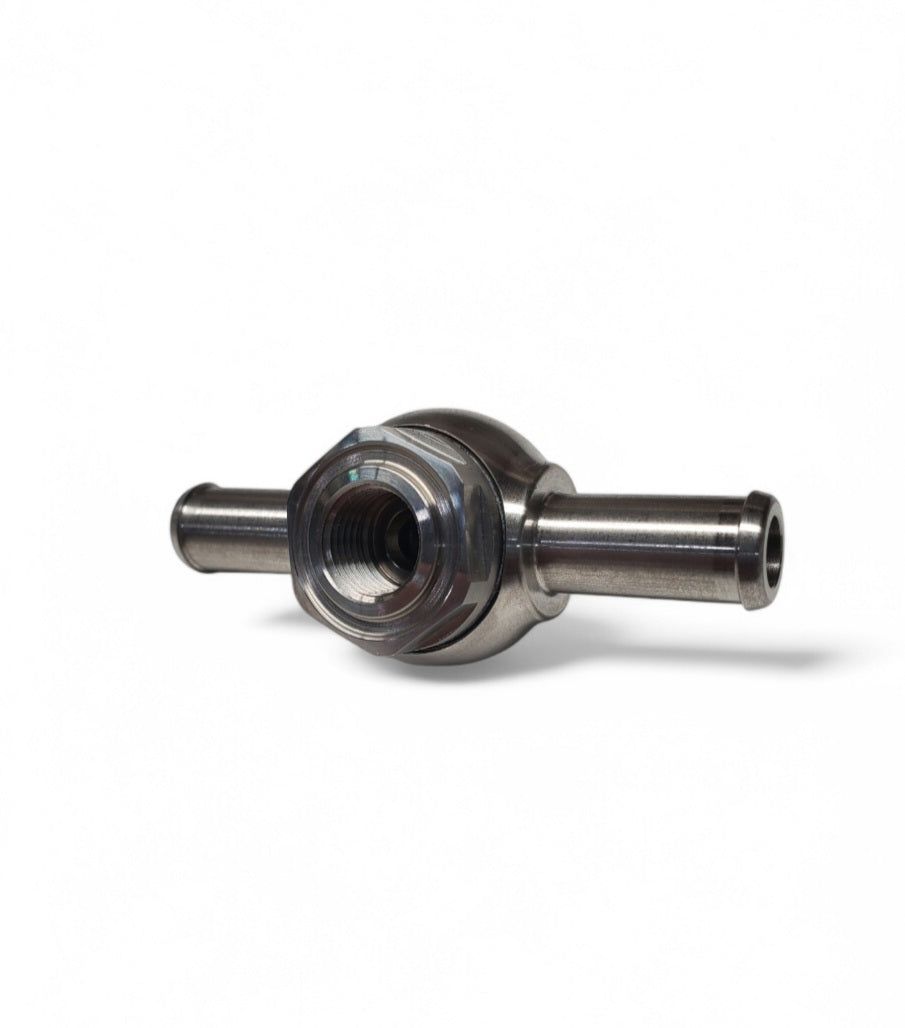 Double Barbed Banjo Fuel Fitting w/ Fuel Pressure -Stromberg 97