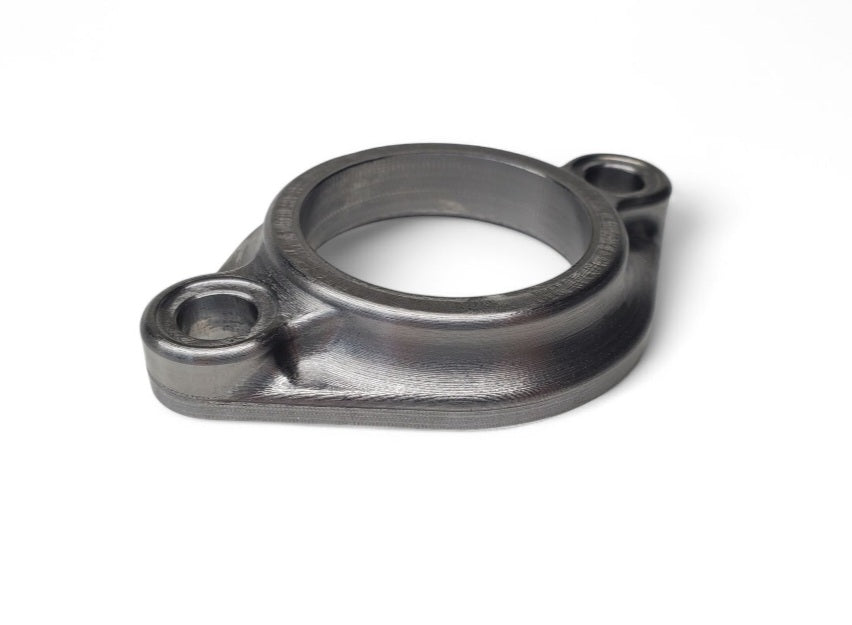 Single Ardun OHV exhaust header flange made of 1018 steel with 1.75-inch bore