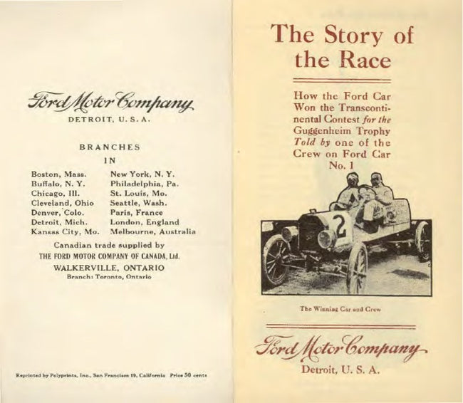 The Story of the Race - 1909 Ford Model T