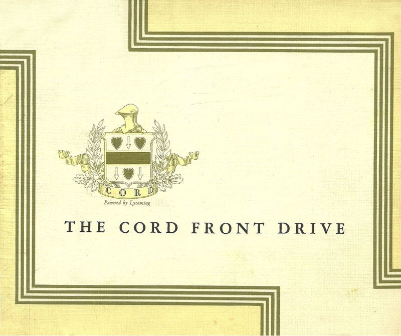 1931 Cord L-29 Front Drive Brochure