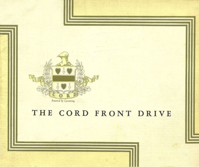 1931 Cord L-29 Front Drive Brochure