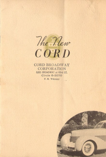1936 Cord 810 Brochure