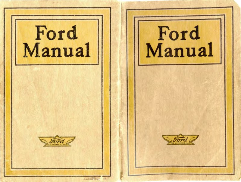 1914 Ford Manual for Owners and Operators