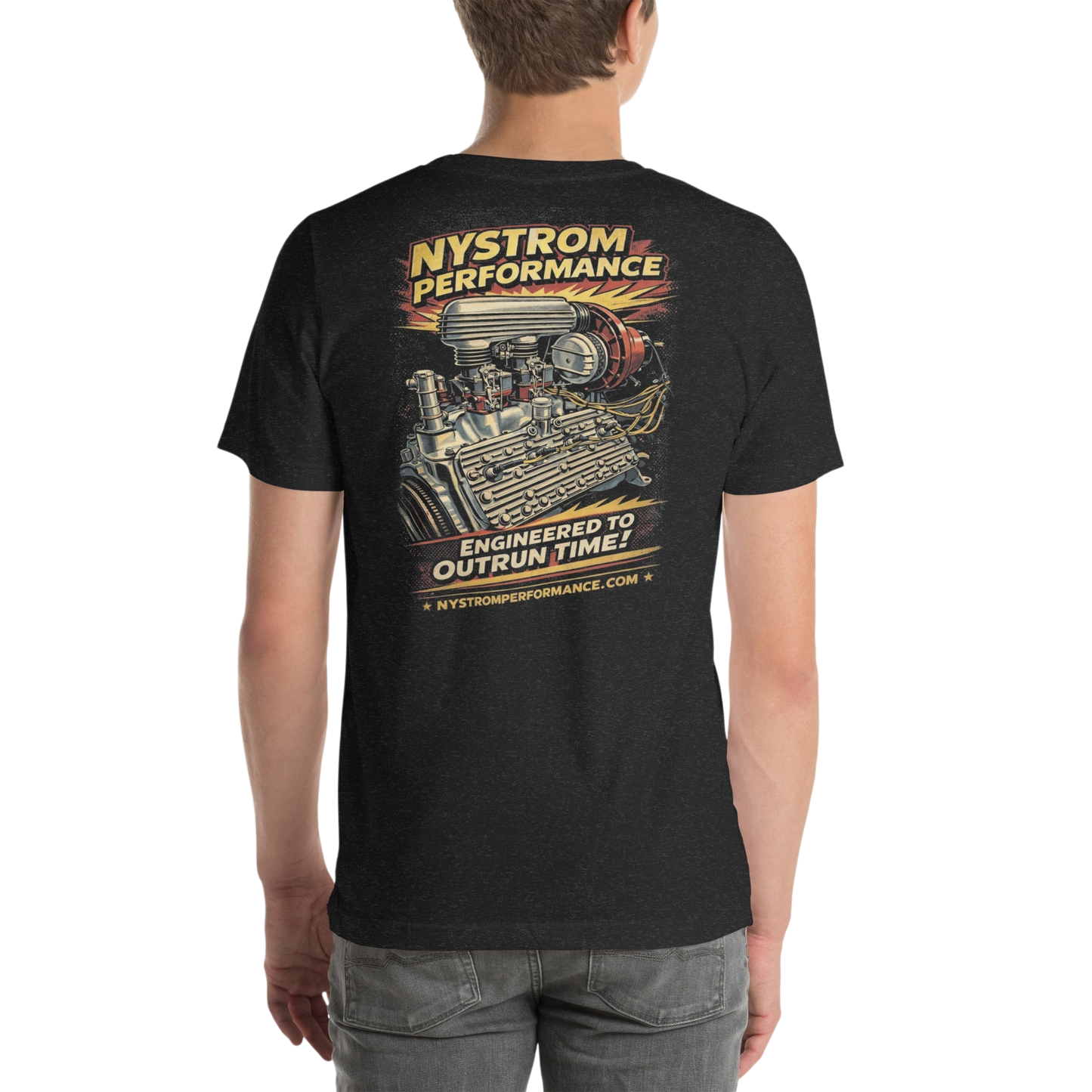 Flathead Tee – McCulloch VS57 & Stromberg 97 Flathead Ford Hot Rod