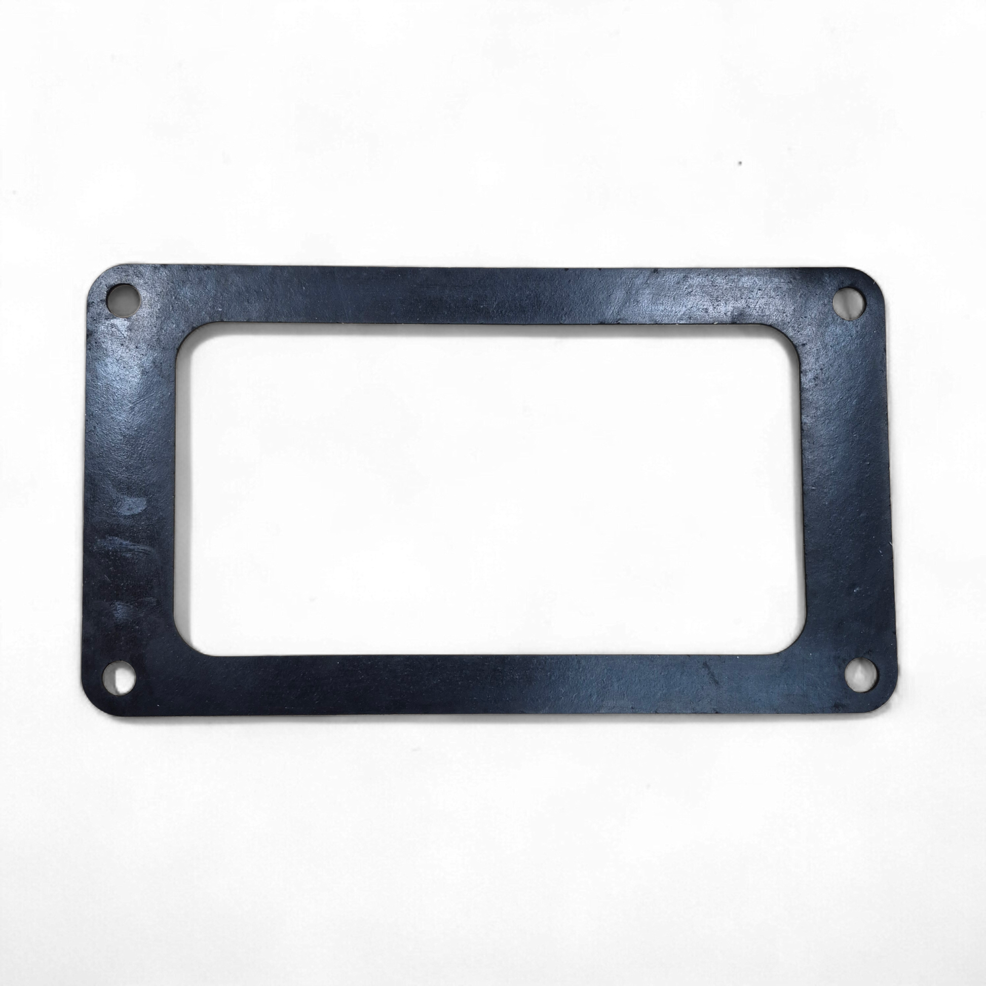 GM 4-71 inlet gasket top view showing rectangular opening and Buna-N rubber material